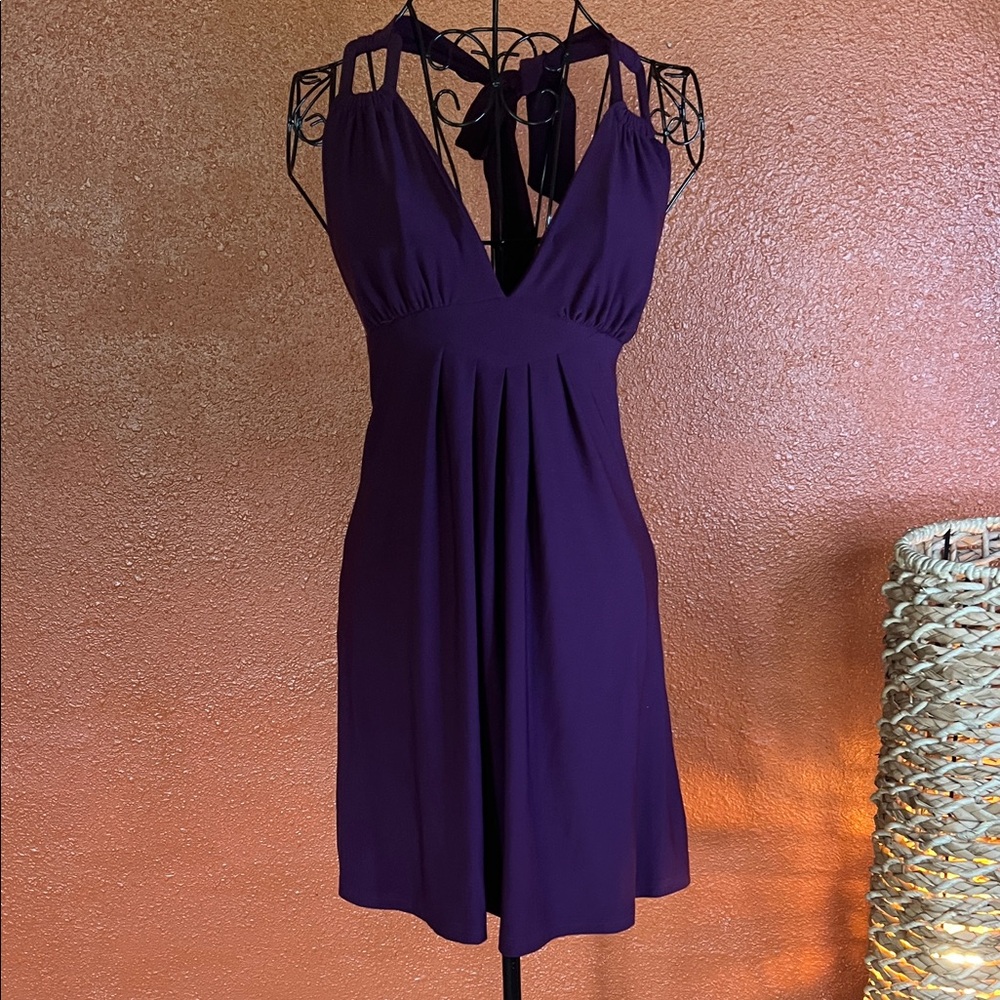 👗 Halter Club Wear Dress Y2K — Purple — Sz S / Q